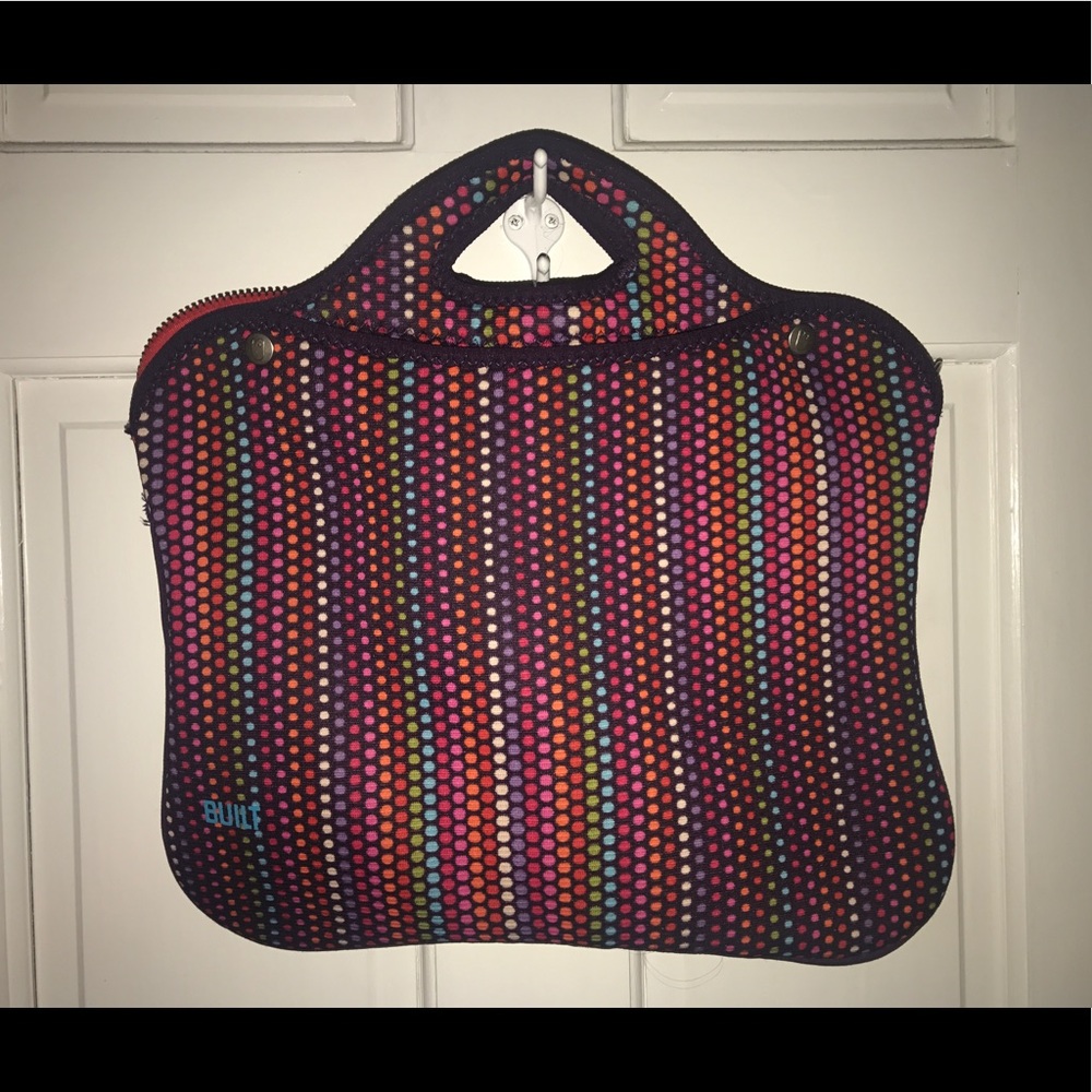 colorful BUILT laptop sleeve